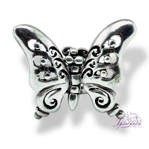 Anillo de Plata Mariposa con Alas articuladas 21 mm